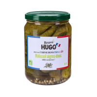 Cornichons bio Malossols Aigre-doux 425g pne