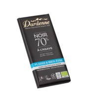 Chocolat noir bio 70% cacao à l'agave 100gr