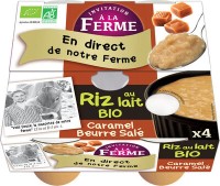 Riz au lait au caramel beurre salé 4 x 125gr