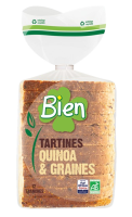 Pain tranché quinoa et graines 450g