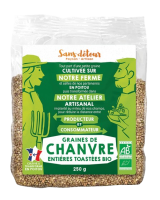 Graines de chanvre toastées 250g