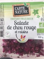 Salade de chou rouge et raisin 160gr