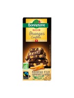 Chocolat noir aux oranges confites 100gr