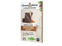 Tablette chocolat noir spéculoos 80g