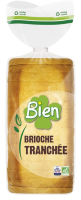 Brioche tranchée allégée en sel 400gr