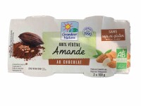 Dessert végétal Amande et Chocolat 2 x 100gr