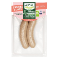 Boudins blancs aux Cèpes x2 200g