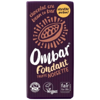Chocolat noir bio fourré noisette et truffe 70gr