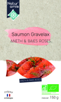 Saumon gravelax à l'aneth et aux baies rouges 150g