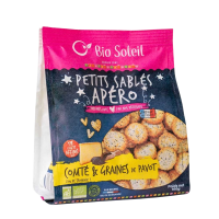 Sablés Apéro au comté et aux graines de pavot 100g