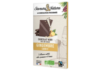 Tablette chocolat noir au gingembre 80g