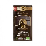 Chocolat noir bio 70% cacao Madagascar 100gr