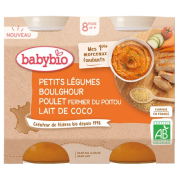 Pot Légumes Boulghour Poulet Coco 2x200g
