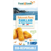 Bâtonnets panés Cabillaud de Pêche Française 14x25g