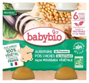Moussaka végétale aubergine pois chiche 2x200g