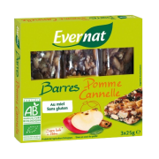 Barres de céréales Pomme Cannelle 3 x 25gr