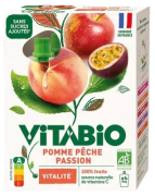 Gourde Pomme Pêche Passion 4x100g