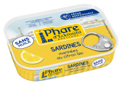 Sardines marinées au citron sans huile 135gr