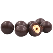 Noisettes enrobées de chocolat noir 125g