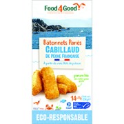 Bâtonnets panés Cabillaud de Pêche Française 14x25g