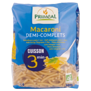 Macaronis 1/2 complets cuisson rapide 500g