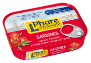 Sardines à la tomate et à l'huile d'olive bio 135gr