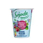Yaourt de soja Myrtille et Cerise 400gr