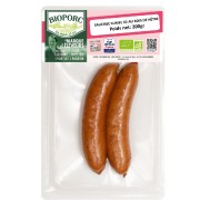 Saucisses fumées  Montbeliard x2 200gr