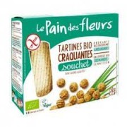 Biscottes Tartines craquantes bio Souchet allégées en sel 150gr