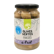 Olives vertes farcies à l'ail 350gr