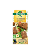 Chocolat au lait bio aux noisettes entières 100gr