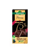 Chocolat noir origine Pérou 75% cacao 80gr