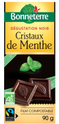 Chocolat noir cristaux de menthe poivrée 90gr