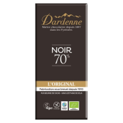 Chocolat noir 70% cacao sans gluten