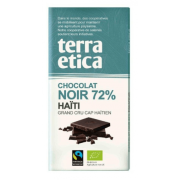 Chocolat noir bio 72% cacao Haïti 100gr