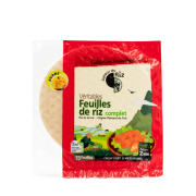 Feuilles de riz complet bio 28cm 150gr