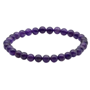 Bracelet boule améthyste 8mm