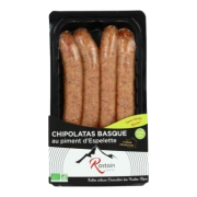 Chipolatas au piment d'espelette 220g
