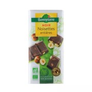 Chocolat noir bio aux noisettes entières 200gr