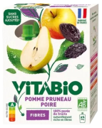 Gourde pomme pruneaux poires fibres