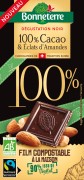 Chocolat noir aux amandes 100% cacao 90gr
