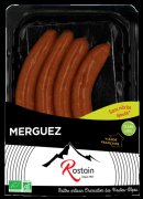 Merguez boeuf agneau x4 220g