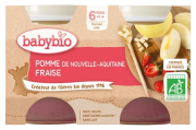 Pot Pomme Fraise 2x130g dès 6 mois