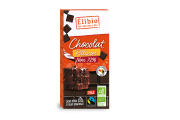 Chocolat noir bio pâtissier 72% cacao 200gr
