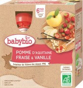 Gourde Pomme Fraise Vanille 4x 90gr