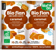 Bio flan saveur caramel sans sucre ajouté 2x5gr