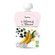 Gourde mûres bananes 120g