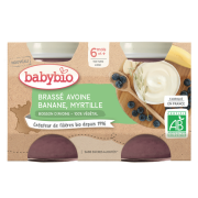 Brassé Avoine Banane Myrtille 2X130G