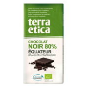 Chocolat noir bio 80% cacao Équateur 100gr