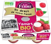 Yaourt sur lit de Framboise 4 x 125gr